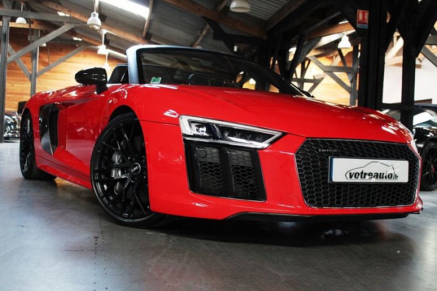 AUDI R8 II Spyder V10 cabriolet Rouge occasion 129 800 € 15 490 km