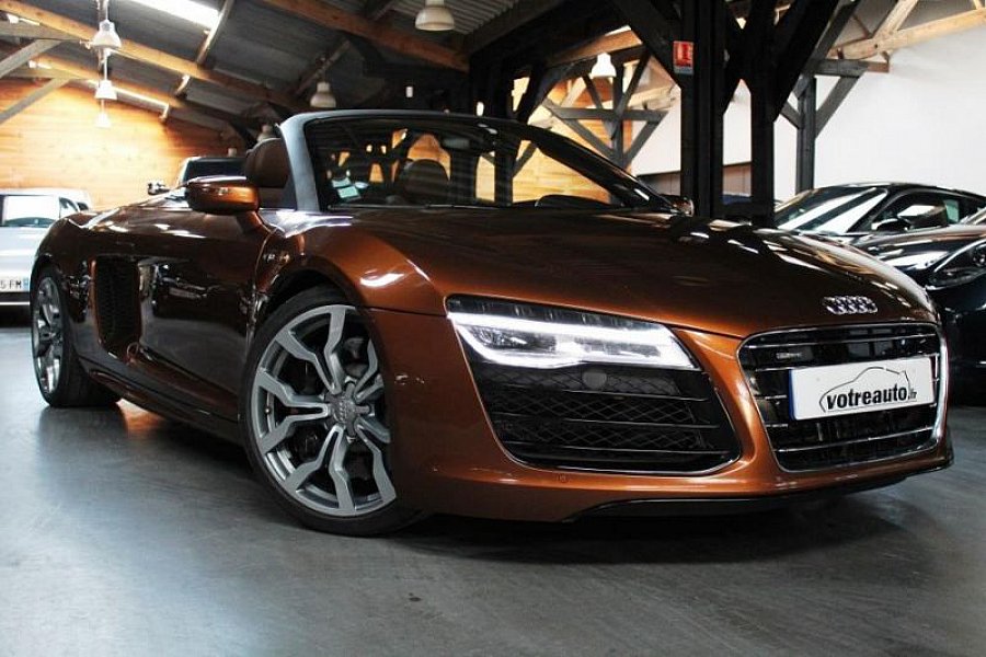 AUDI R8 I Spyder V10 5.2 FSI Quattro STronic 525ch cabriolet Bronze occasion 78 500 € 54