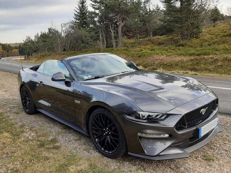FORD MUSTANG VI (2015 - ...) GT 450 ch Premium cabriolet Gris occasion - 75 000 €, 20 000 km