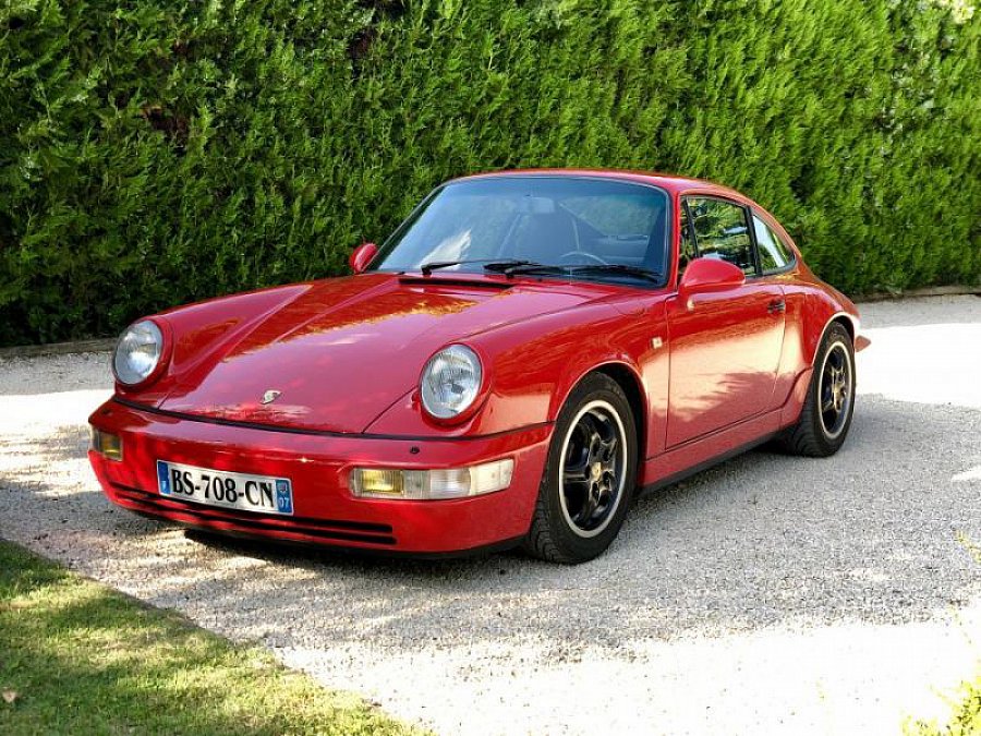 PORSCHE 911 964 Carrera 4 3.6 250 ch coupé Rouge occasion - 49 990 ...
