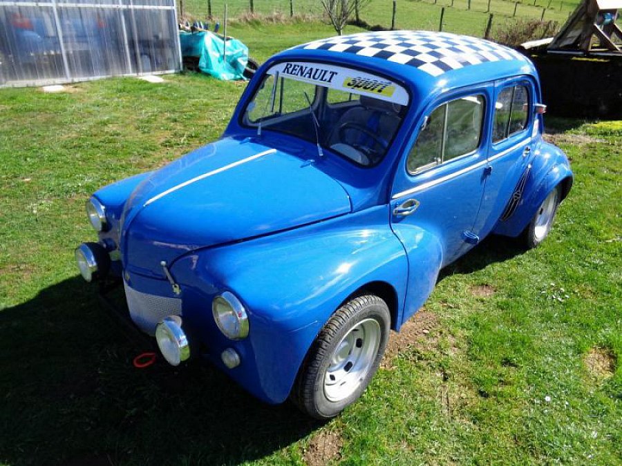 RENAULT 4 CV Type R1062 MOD compétition Bleu occasion 18 500 € 500 km vente de voiture d