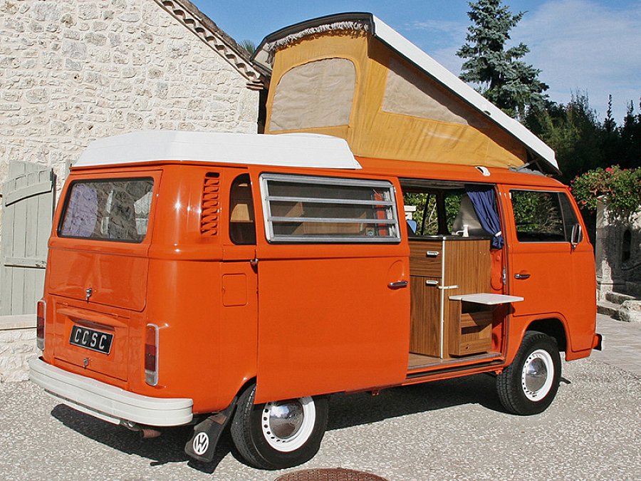VOLKSWAGEN COMBI T2 Westfalia monospace Orange occasion - 28 950 € - 60 000 km - vente de ...