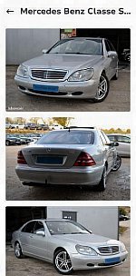 MERCEDES CLASSE S W220 500 berline Argent occasion - 5 500 €, 243 500 km